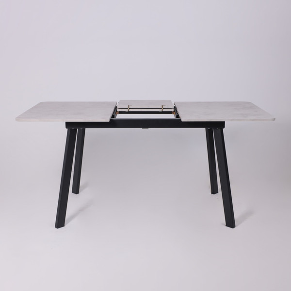 Изображение товара Обеденный стол LEPREMO AV 1209/1 120-160x80 (ароза светлая/черный)