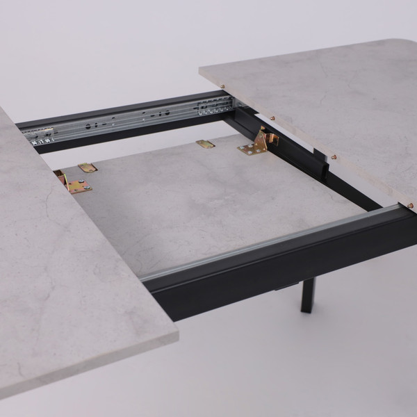 Изображение товара Обеденный стол LEPREMO AV 1209/1 120-160x80 (ароза светлая/черный)