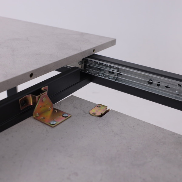 Изображение товара Обеденный стол LEPREMO AV 1209/1 120-160x80 (ароза светлая/черный)