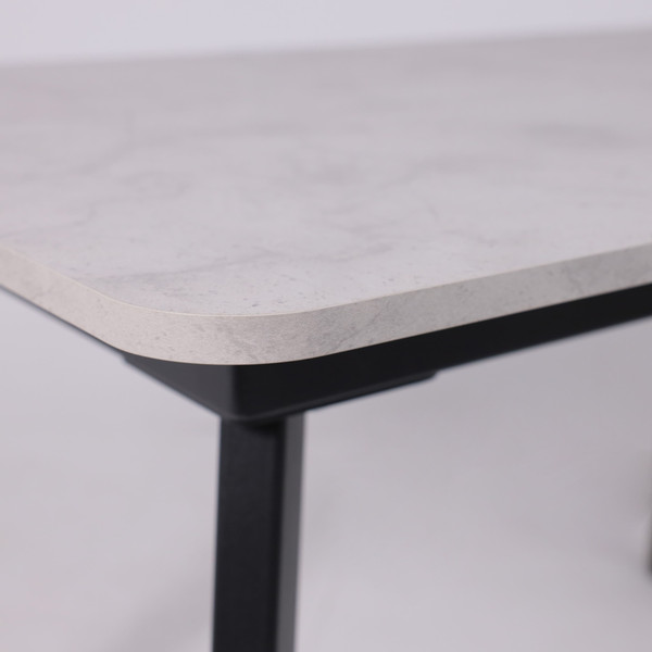 Изображение товара Обеденный стол LEPREMO AV 1209/1 120-160x80 (ароза светлая/черный)