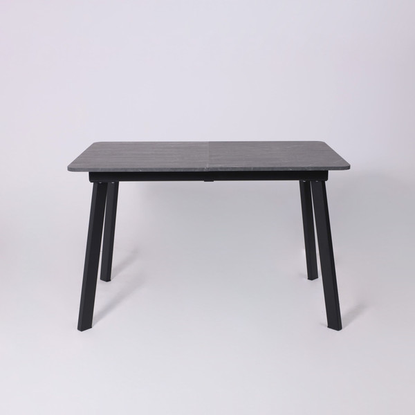 Изображение товара Обеденный стол LEPREMO AV 1209/1 120-160x80 (мрамор пьетра графитовый/черный)