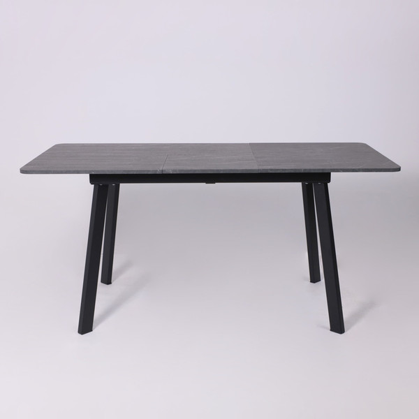 Изображение товара Обеденный стол LEPREMO AV 1209/1 120-160x80 (мрамор пьетра графитовый/черный)