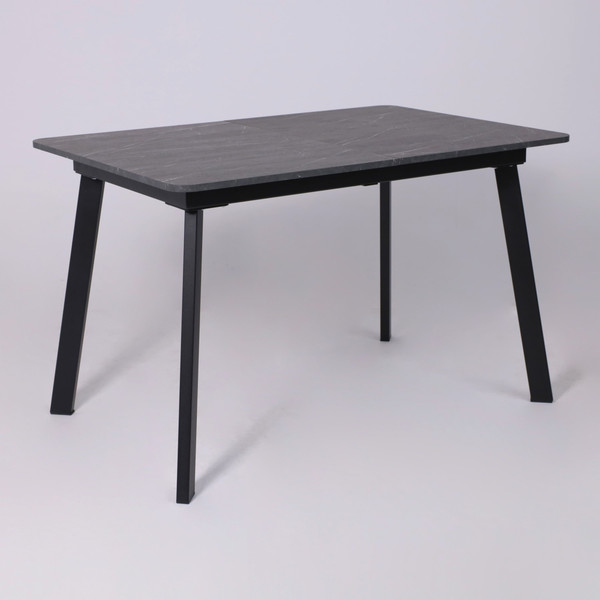 Изображение товара Обеденный стол LEPREMO AV 1209/1 120-160x80 (мрамор пьетра графитовый/черный)