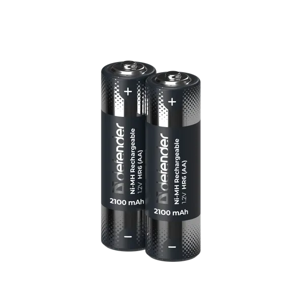 Изображение товара Комплект аккумуляторов Defender HR6-2BL 2100mAh АА Ni-MH / 56502 (2шт)