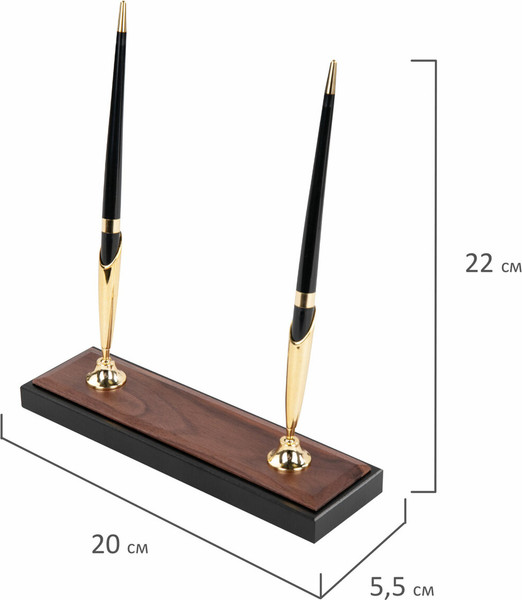 Изображение товара Настольный набор Galant 238161 (8пр, орех/черный)
