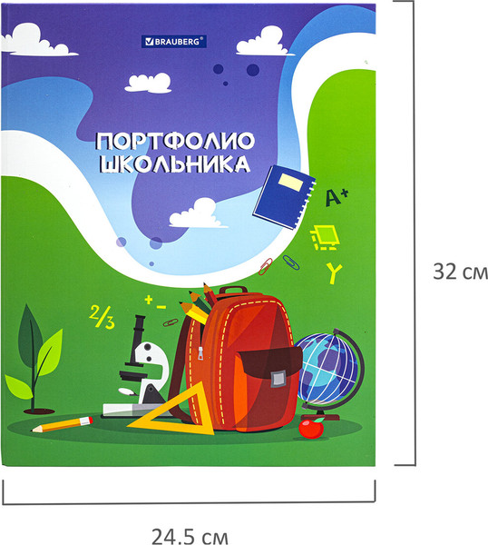 Изображение товара Папка адресная Brauberg Портфолио школьника. Школьная история / 115241