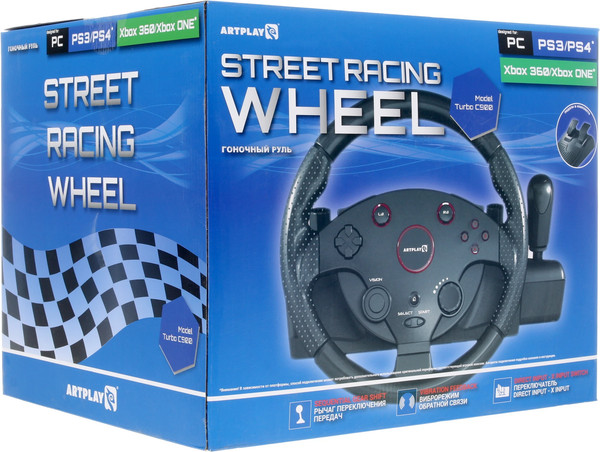 Изображение товара Игровой руль Artplays Street Racing Wheel Turbo C900 / ACPS4113