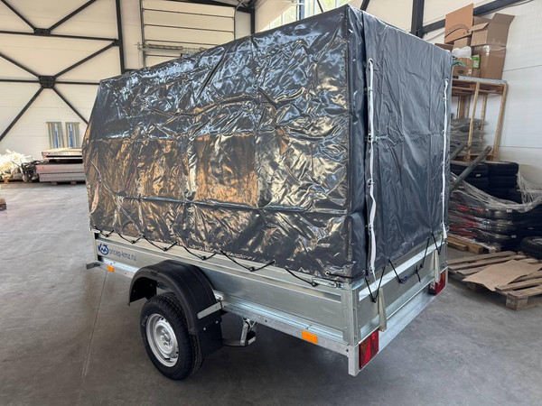 Изображение товара Прицеп для автомобиля Кмз Мастер ПРО 2.6x1.35 (борт 35cм, тент с дугами 110cм)