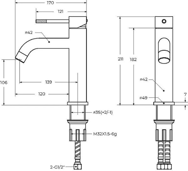 Изображение товара Смеситель Cezares RELAX-LS1-01-W0