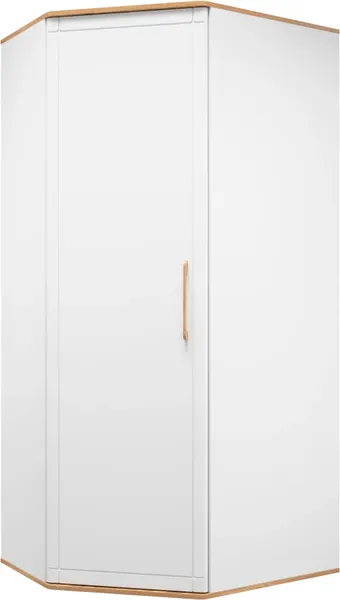 Изображение товара Шкаф MODULA Карпин INV01HC-1D-1000/804/2014(02) (дуб натюрель/белый премиум)