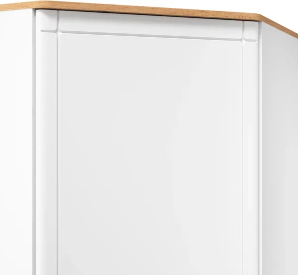 Изображение товара Шкаф MODULA Карпин INV01HC-1D-1000/804/2014(02) (дуб натюрель/белый премиум)