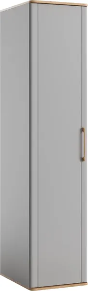 Изображение товара Шкаф-пенал MODULA Карпин INV01HP-1D-502/621/2204(05) (дуб натюрель/серый)