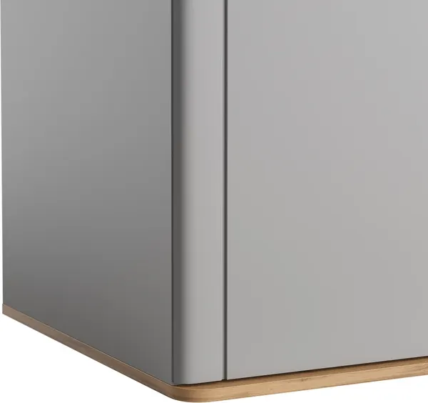 Изображение товара Шкаф-пенал MODULA Карпин INV01HP-1D-502/621/2204(05) (дуб натюрель/серый)