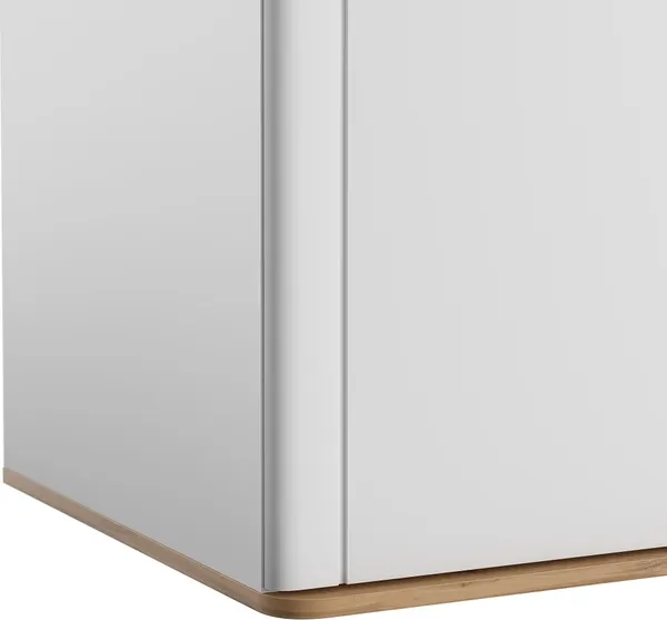 Изображение товара Шкаф-пенал MODULA Карпин INV01HP-1D-502/621/2204(02) (дуб натюрель/белый премиум)