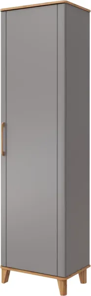 Изображение товара Шкаф MODULA Карпин INV01HP-1D-618/425/2205(05) (дуб натюрель/серый)