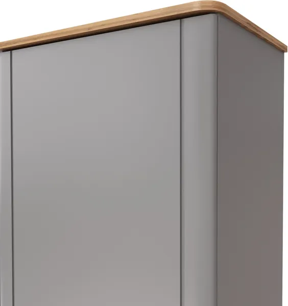 Изображение товара Шкаф MODULA Карпин INV01HP-1D-618/425/2205(05) (дуб натюрель/серый)