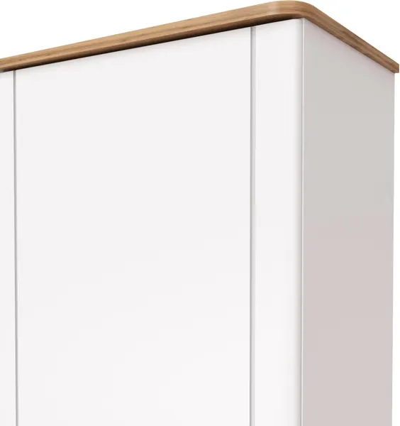 Изображение товара Шкаф MODULA Карпин INV01HP-1D-618/425/2205(02) (дуб натюрель/белый премиум)