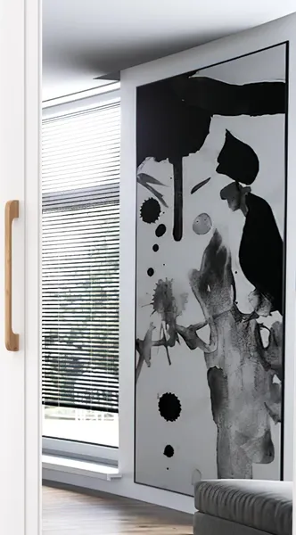 Изображение товара Шкаф MODULA Карпин INV01HP-1Z-618/425/2205(02) (дуб натюрель/белый премиум)