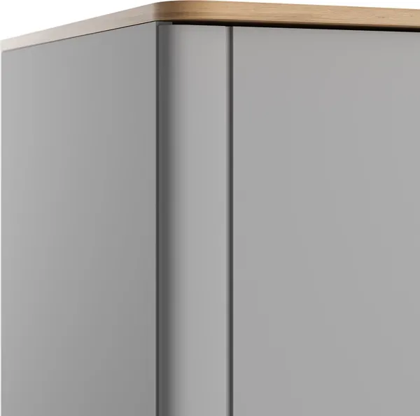 Изображение товара Шкаф MODULA Карпин INV01HP-2D-1002/621/2204(05) (дуб натюрель/серый)