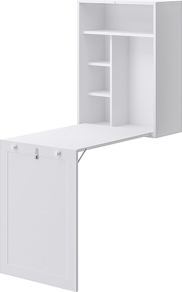 Изображение товара Стол-стеллаж MODULA Тира INV08HW-1D-602/291/812(11) (белый премиум)