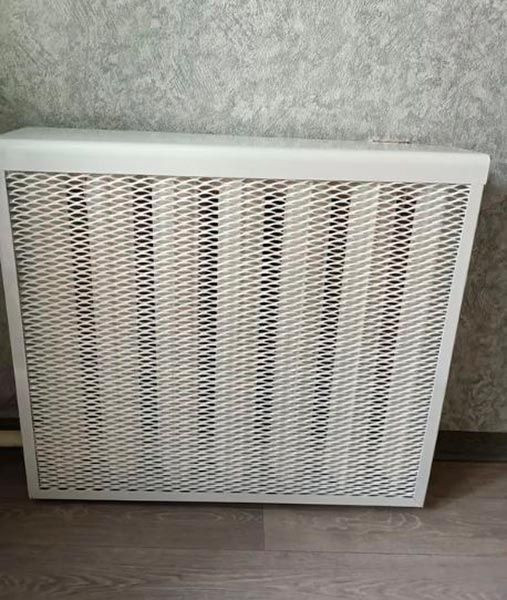 Изображение товара Экран для радиатора Ventale С сеткой 7 секции 690x610x140мм (белый)