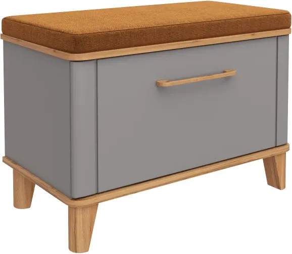 Изображение товара Тумба в прихожую MODULA Карпин INV01T-1D-776/425/549(05) (дуб натюрель/серый)