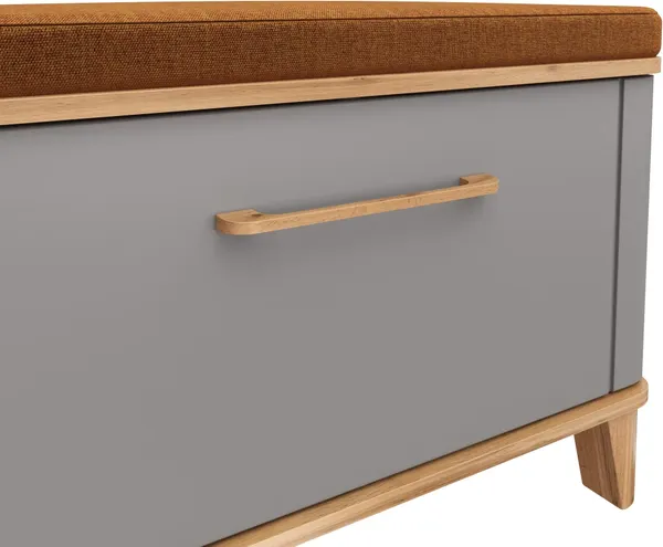 Изображение товара Тумба в прихожую MODULA Карпин INV01T-1D-776/425/549(05) (дуб натюрель/серый)