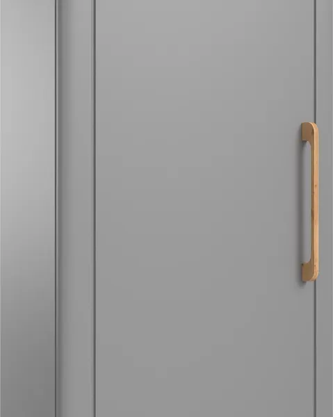 Изображение товара Шкаф-пенал MODULA Карпин INV01HS-1D-502/425/2014(05) (дуб натюрель/серый)