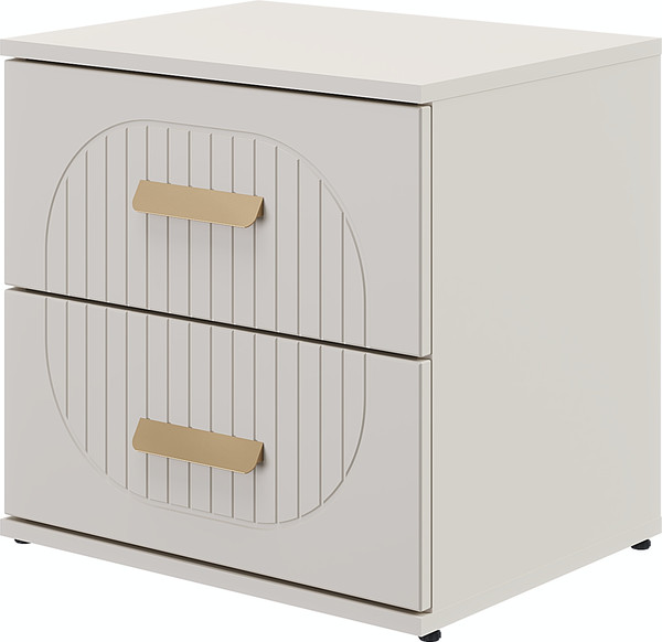 Изображение товара Прикроватная тумба MODULA Хелена INV02T-2S-502/398/490(18) (кашемир)