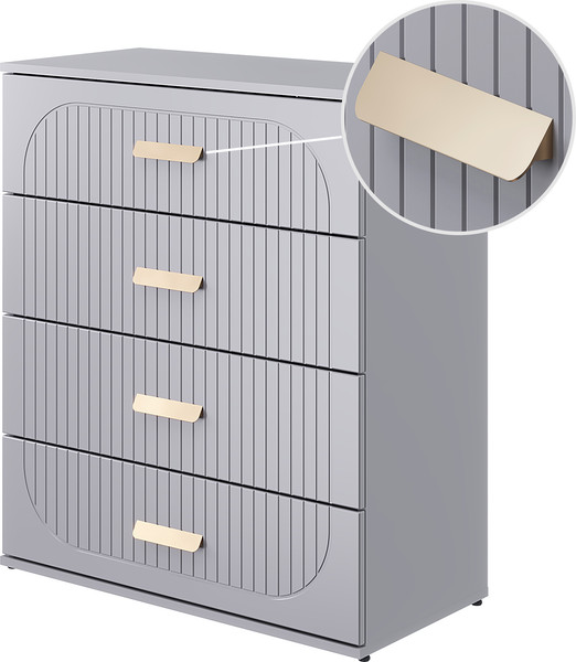 Изображение товара Комод MODULA Хелена INV02T-4S-804/398/934(16) (серый шифер)