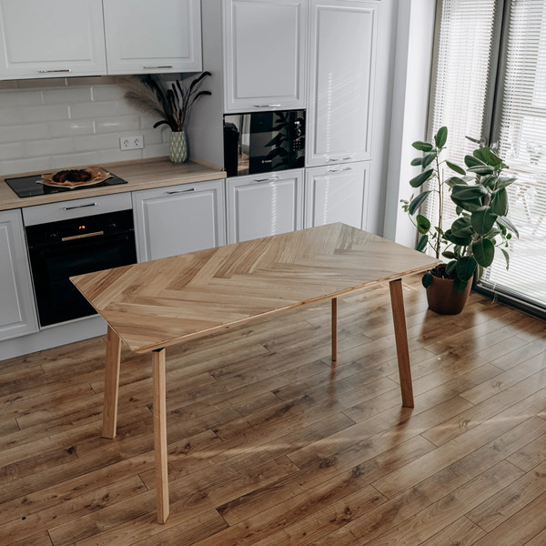 Изображение товара Обеденный стол SemWood СОБ/Д-М7/1400.800Е 140х80