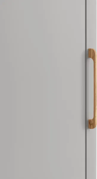 Изображение товара Шкаф-пенал MODULA Карпин INV01HS-1D-502/498/2204(05) (дуб натюрель/серый)