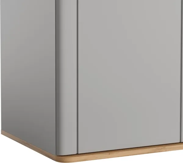 Изображение товара Шкаф-пенал MODULA Карпин INV01HS-1D-502/498/2204(05) (дуб натюрель/серый)