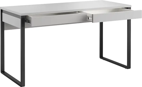 Изображение товара Письменный стол MODULA Карпин INV01SP-2S-1400/600/767(12) (серый)