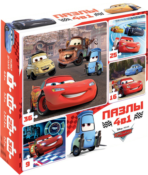 Изображение товара Набор пазлов Disney Тачки Ни дня без гонки / 10766206