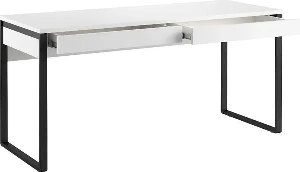 Изображение товара Письменный стол MODULA Карпин INV01SP-2S-1600/600/767(11) (белый премиум)