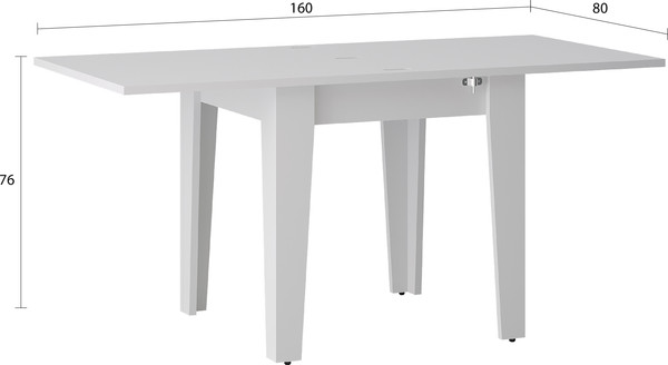 Изображение товара Обеденный стол MODULA Брита INV11SLR-800/800/780(11) (белый премиум)