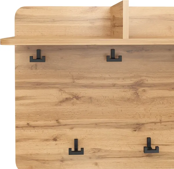 Изображение товара Вешалка для одежды MODULA Карпин INV01VW-696/256/596(10) (дуб натюрель)