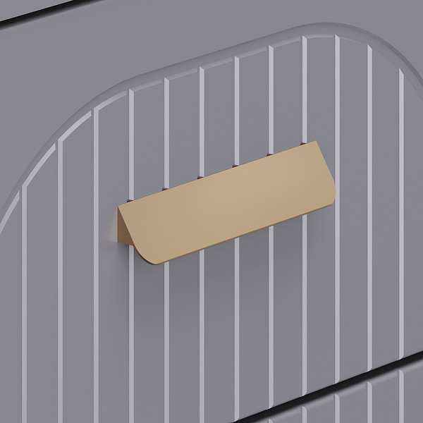 Изображение товара Прикроватная тумба MODULA Хелена INV02T-2S-502/398/490(16) (серый шифер)