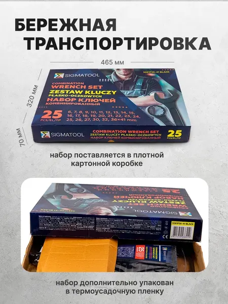 Изображение товара Набор ключей Sigmatool 5261P36-41 (63661)