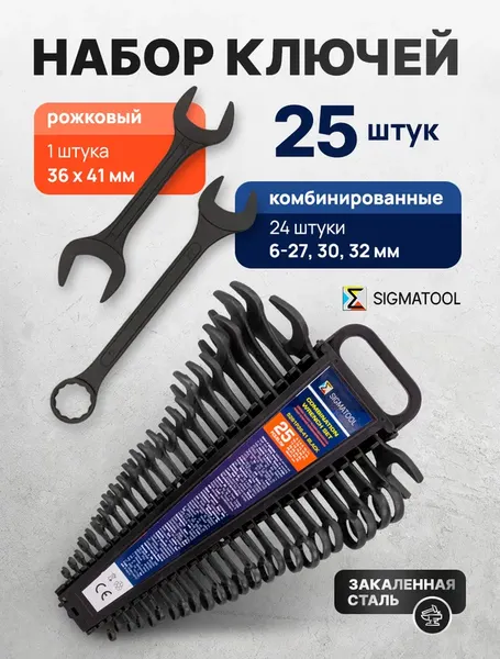 Изображение товара Набор ключей Sigmatool 5261P36-41 (63661)