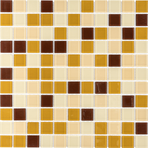Изображение товара Мозаика Wellerein Crystal Glass S0093 (300x300, коричневый)