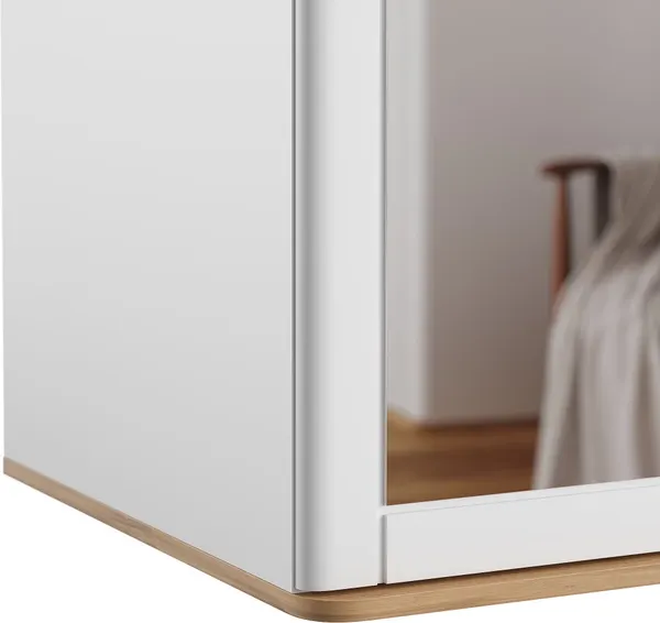 Изображение товара Шкаф MODULA Карпин INV01HP-2Z-1002/621/2204(02) (дуб натюрель/белый премиум)