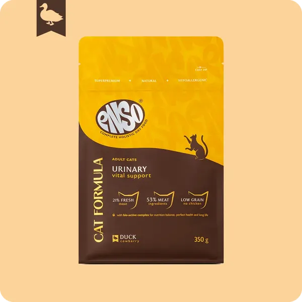 Изображение товара Сухой корм для кошек ENSO CF Urinary утка брусника / 020/251123 (350г)