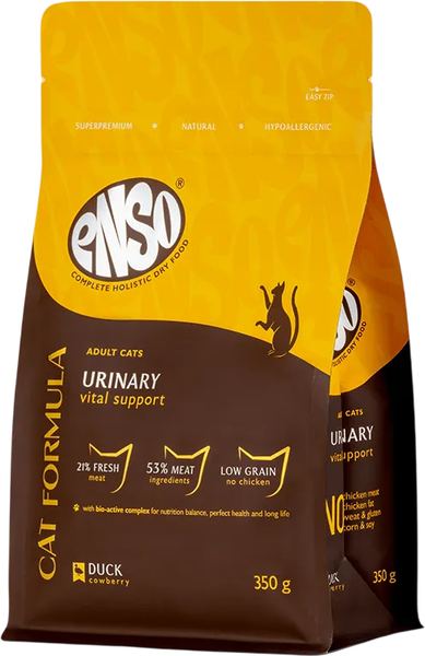 Изображение товара Сухой корм для кошек ENSO CF Urinary утка брусника / 020/251123 (350г)