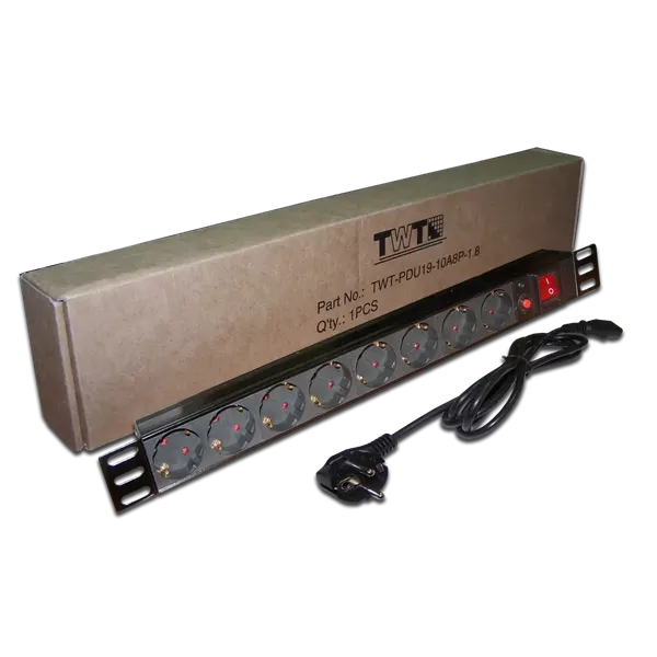Изображение товара Распределитель питания Lanmaster TWT-PDU19-10A8P-3.0
