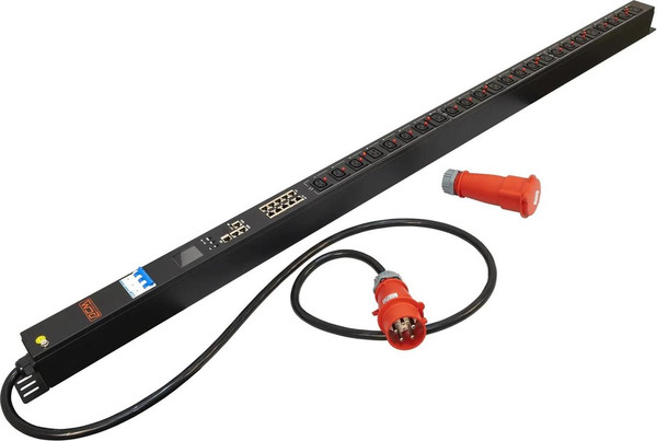 Изображение товара Распределитель питания Powercom PDU-32AVMS24-18C3-6C9-3P