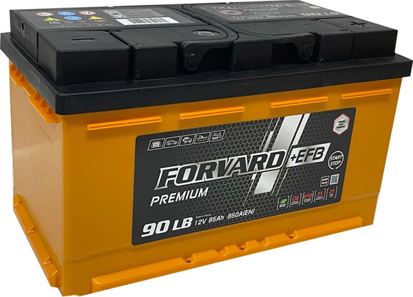 Изображение товара Автомобильный аккумулятор FORVARD EFB Premium 850A LB4 12V90 AH/LB4B / FEPLB4.90.850.SMF (90А/ч, (0) низкий)