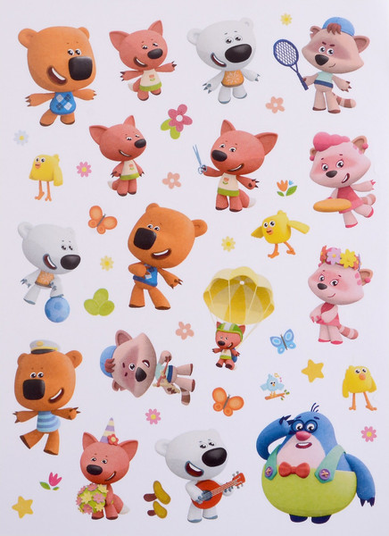 Изображение товара Развивающая книга Лев Ми-Ми-Мишки. Настоящие друзья. С многоразовыми наклейками (9785447173890)