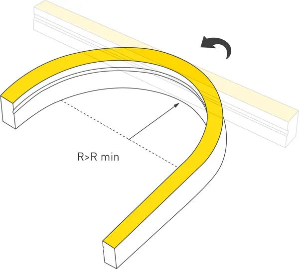 Изображение товара Гибкий неон Arlight MOONLIGHT-SIDE-A140-12x24mm 24V Day4000 / 055566